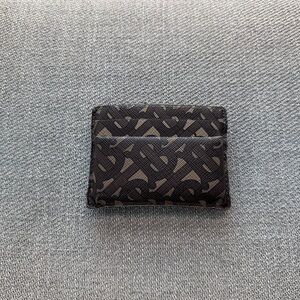 Burberry Monogram Brown and Tan Leather Card Holder Wallet